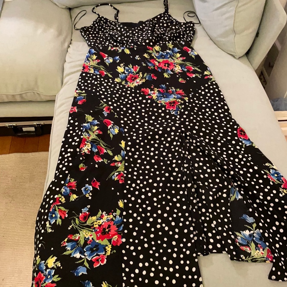 Likely floral polka dot dress size 10